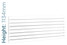 DQ-TOR-1134-SW-TH - DQ Tornado Horizontal Double Radiator H1134mm X W1771mm White DQ-TOR-1134-SW-TH - DQ Tornado Horizontal Double Radiator H1134mm X W1771mm White